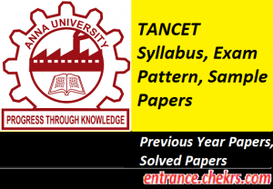 TANCET Syllabus Exam Pattern 2024