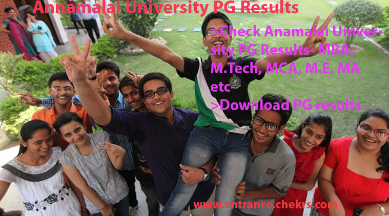 Annamalai University PG Results 2024
