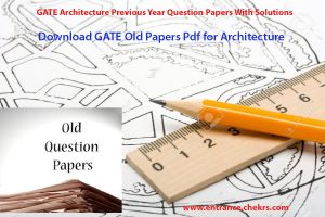 GATE Architecture Previous Year Question Paper