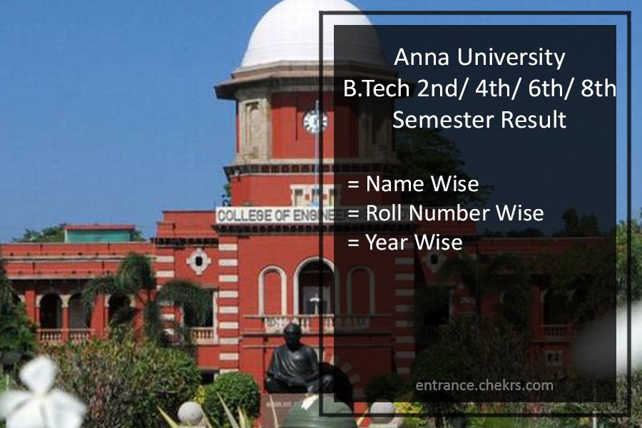 Anna University B.Tech Result 2023