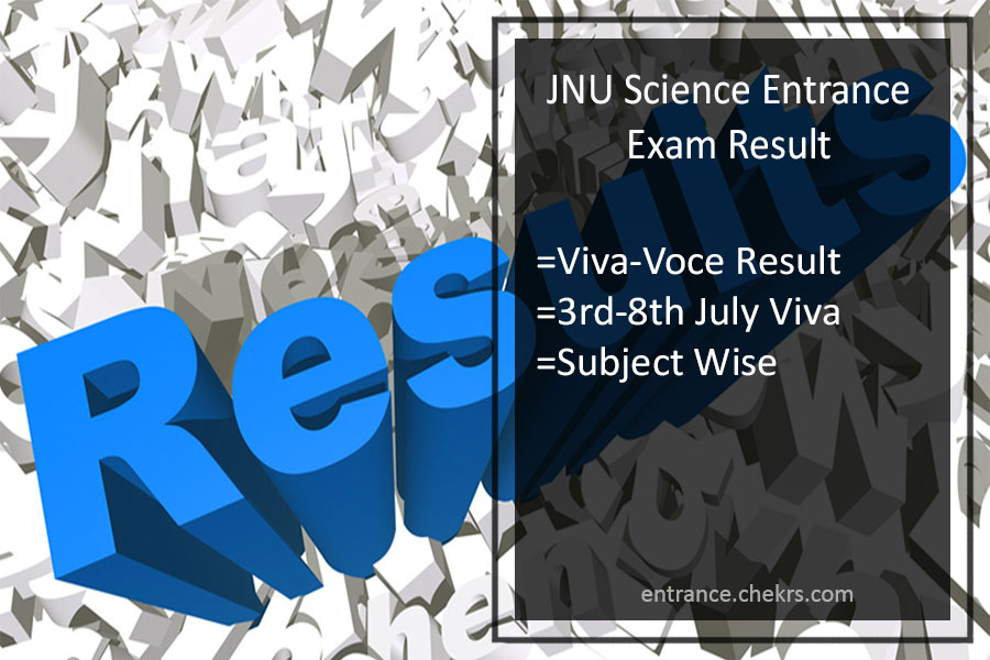 JNU Science Entrance Exam Result 2023