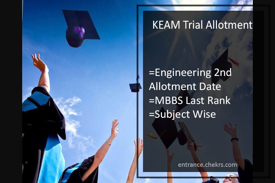 KEAM Trial Allotment Result 2024
