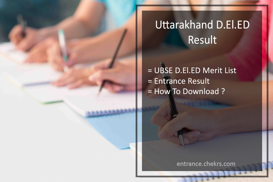 Uttarakhand D.EL.ED Result 2023
