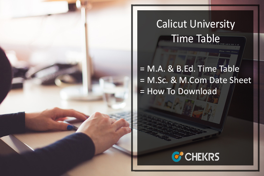 Calicut University PG Time Table 2024