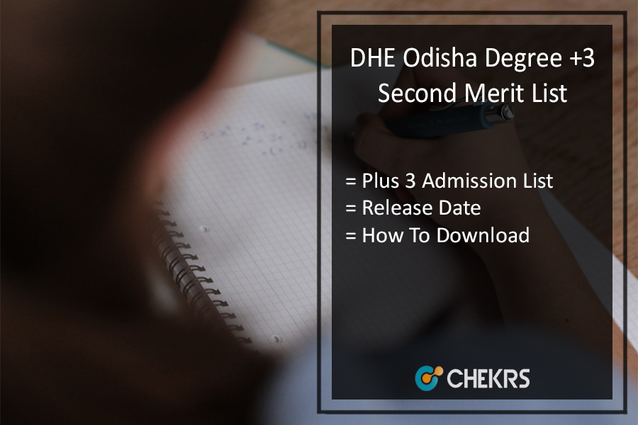 DHE Odisha Degree +3 Second Merit List 2024