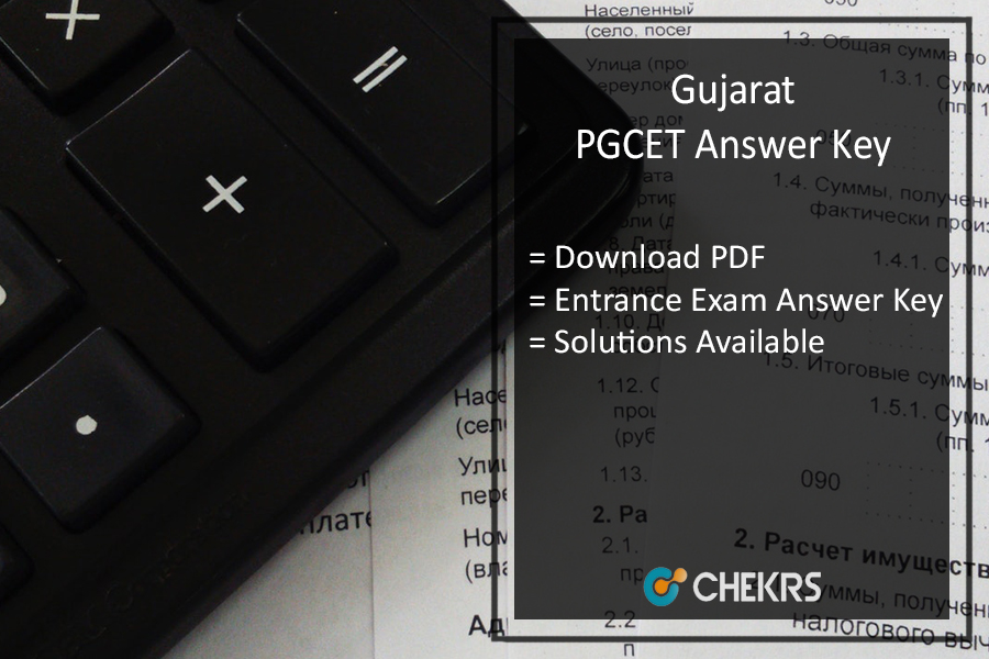 Gujarat PGCET Answer Key 2023