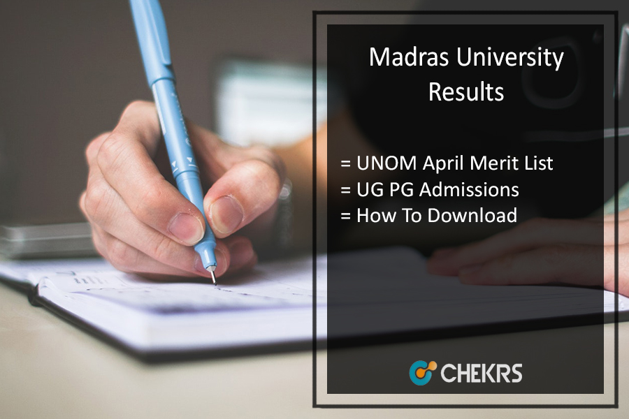 Madras University Results 2024