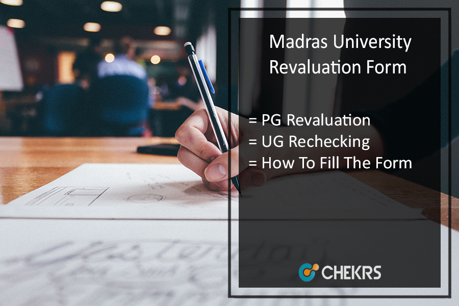 Madras University Revaluation Form 2023
