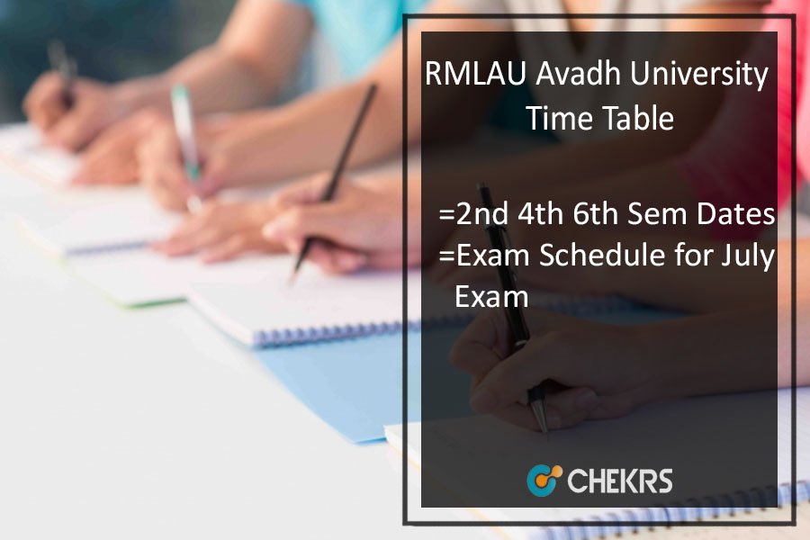 RMLAU Avadh University Time Table 2023