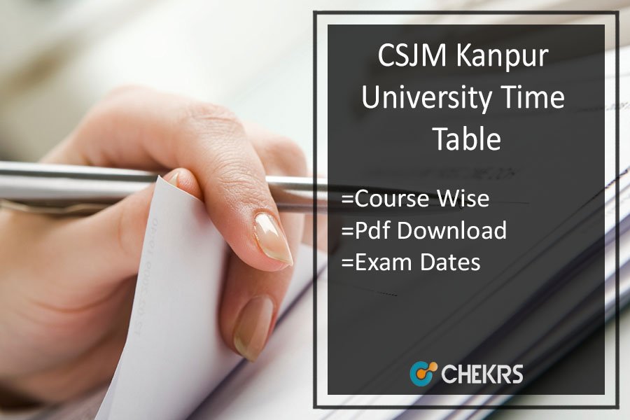 Kanpur University Time Table 2023