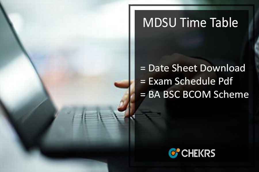 MDSU Time Table 2024
