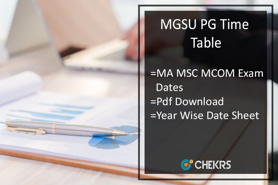 MGSU PG Time Table 2024