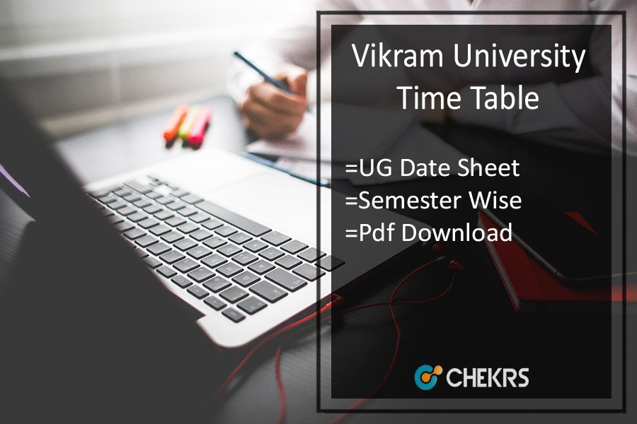 Vikram University Time Table 2022