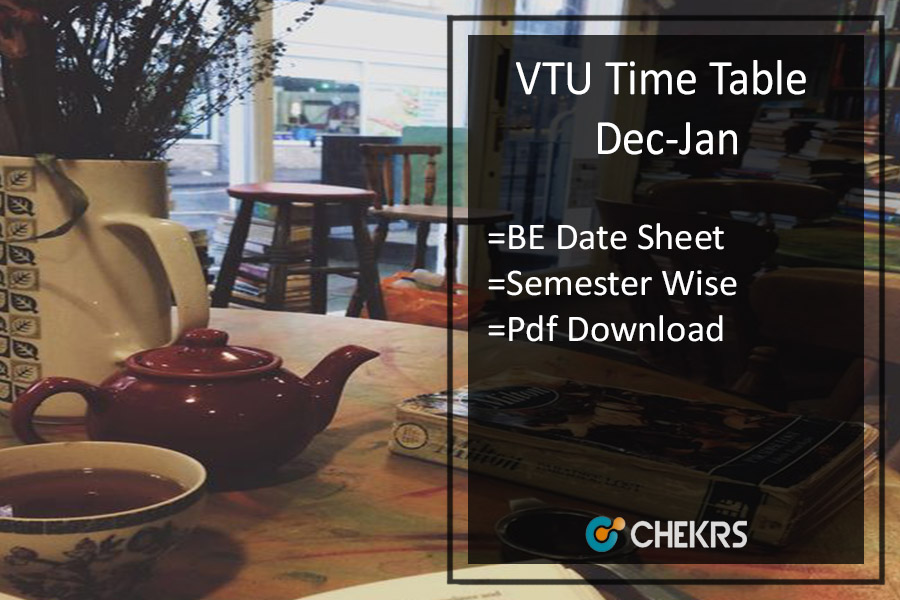 VTU Time Table 2024