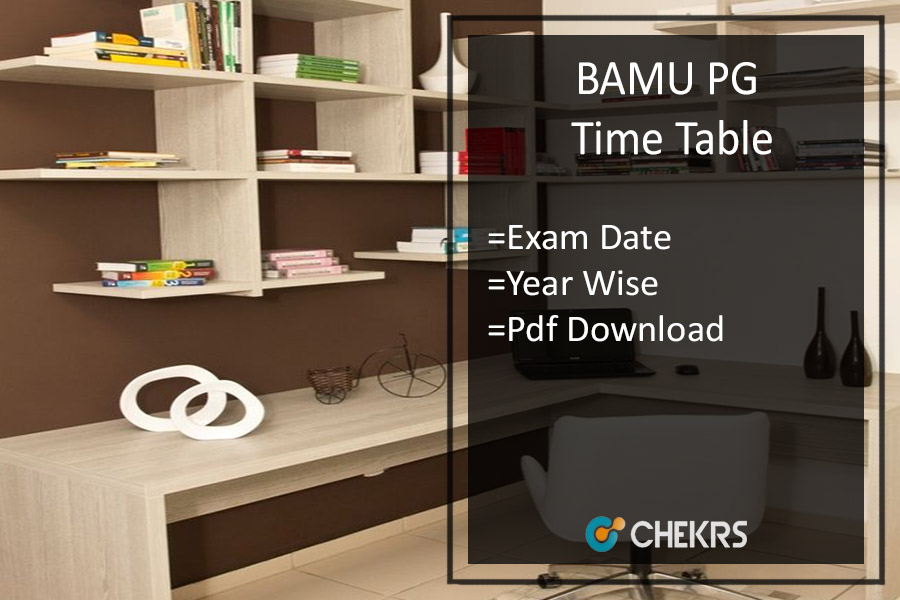 BAMU PG Time Table 2023