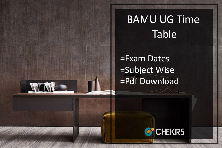 BAMU Exam Time Table 2023