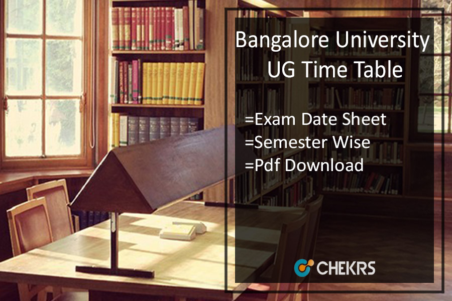 Bangalore University Time Table 2022