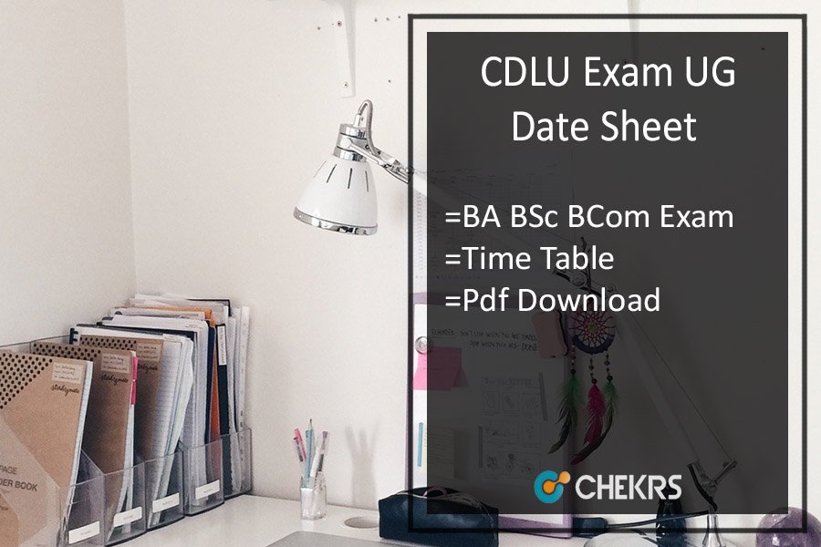 CDLU Exam Date Sheet 2024