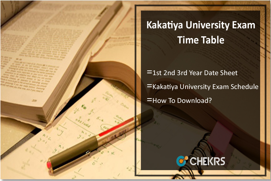 Kakatiya University Degree Time Table 2022