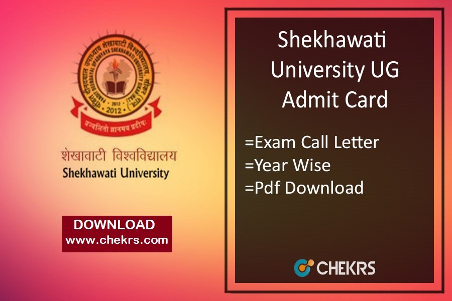 Shekhawati University Admit Card 2023