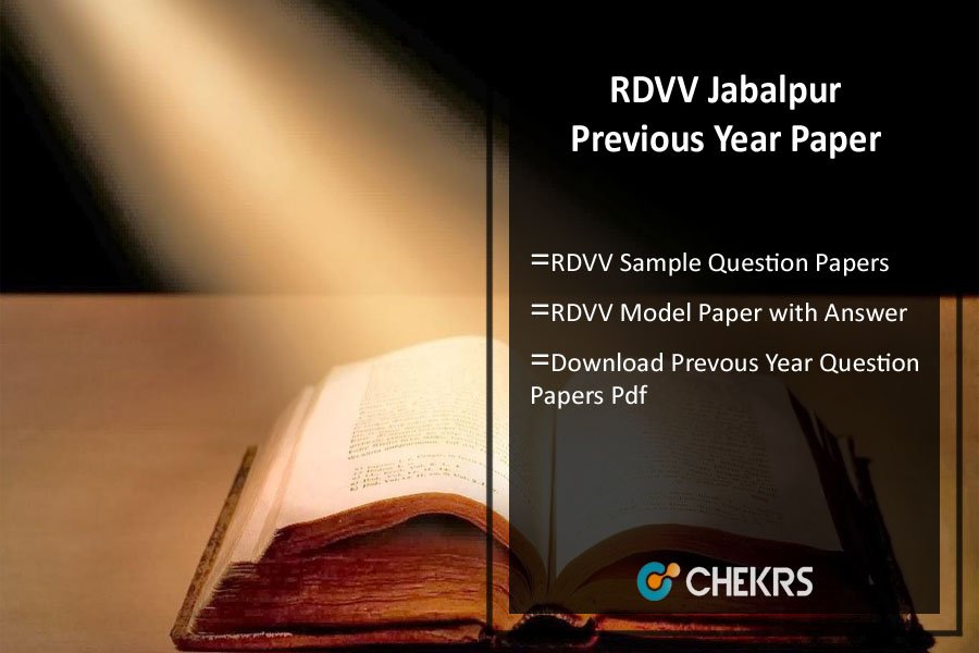 RDVV Previous Year Paper- Model/ Sample Question Papers