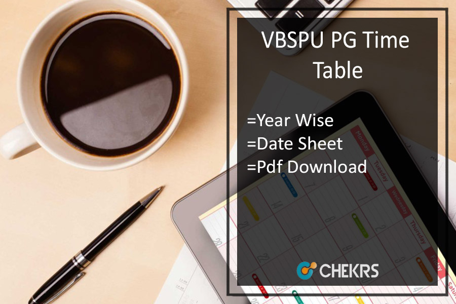 VBSPU PG Time Table 2023