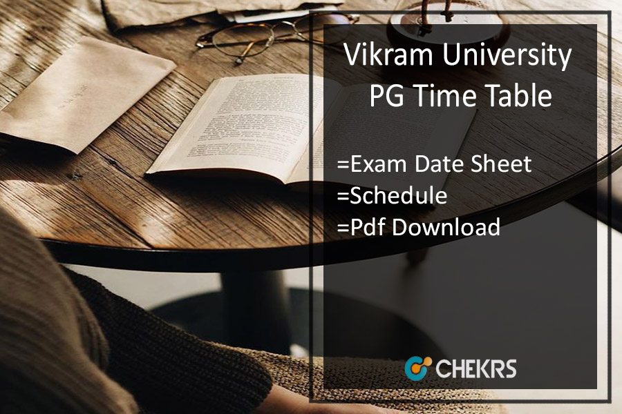 Vikram University PG Time Table 2022
