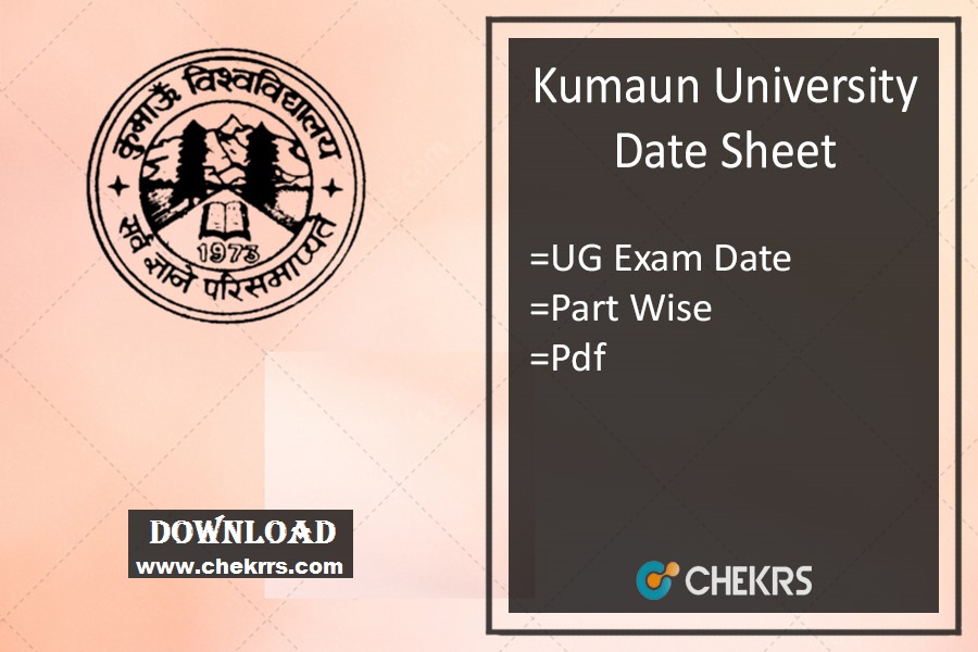 Kumaun University Date Sheet 2022