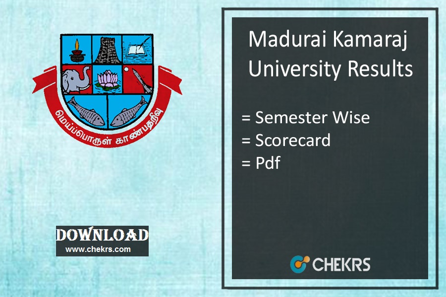 Madurai Kamaraj University 2024 Results