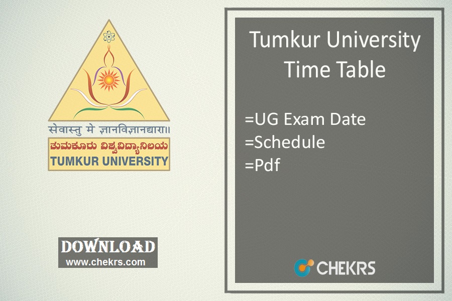 Tumkur University Time Table 2024