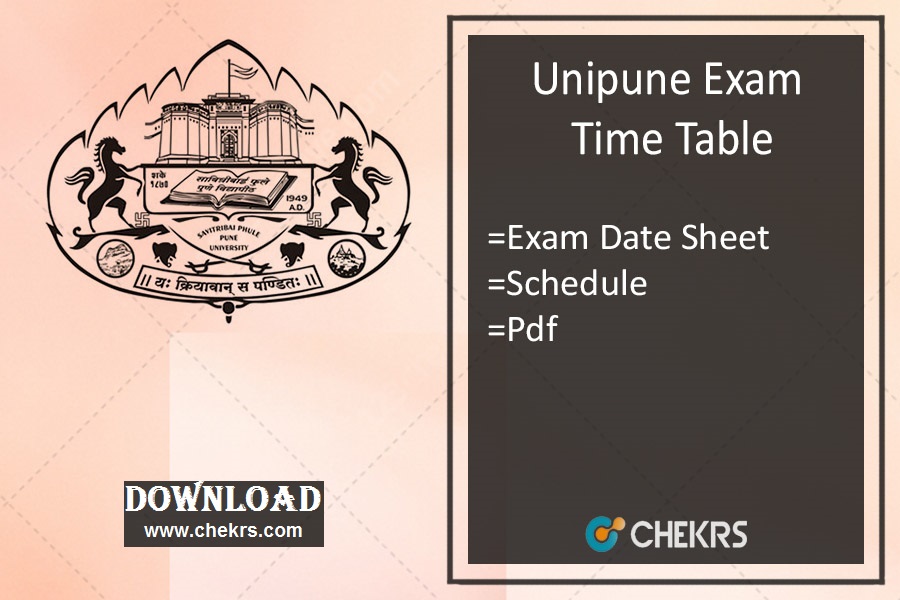 Unipune Exam Time Table 2022