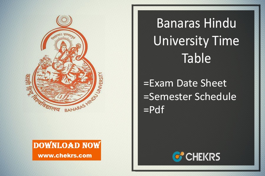 BHU Time Table 2024