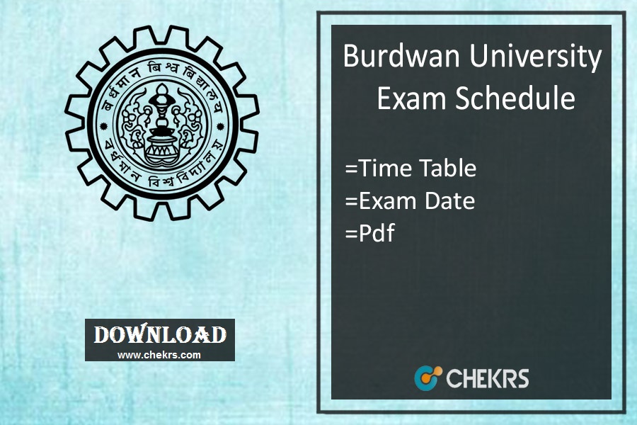 burdwan university exam schedule 2022