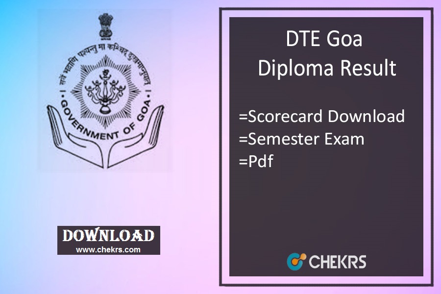 DTE Goa Diploma Result 2023
