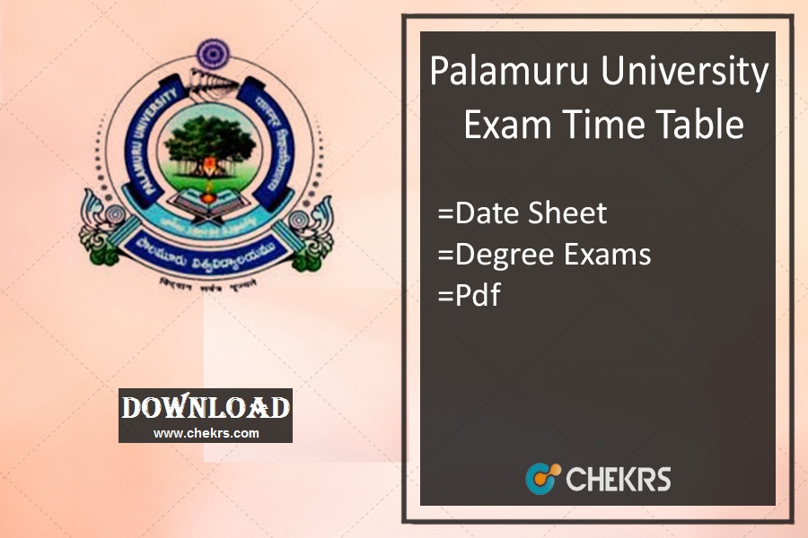 palamuru university exam time table 2024