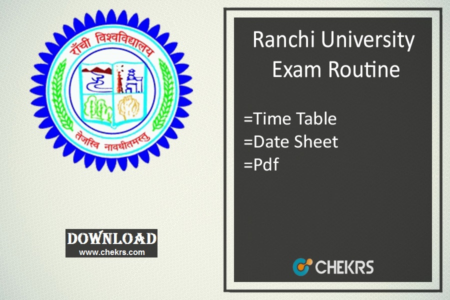 ranchi university exam routine 2024