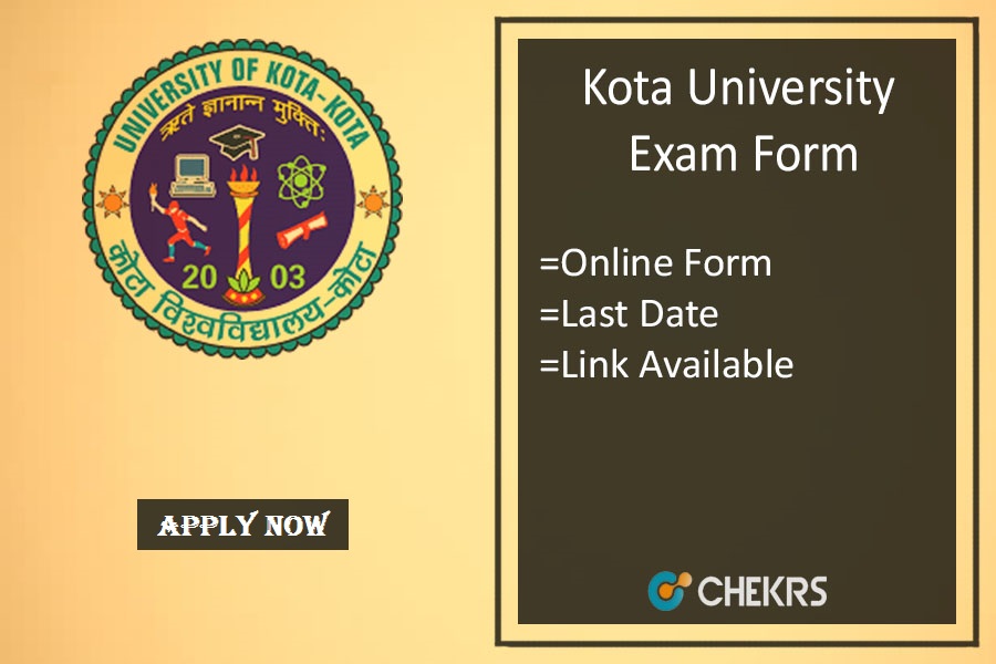Kota University Exam Form 2024