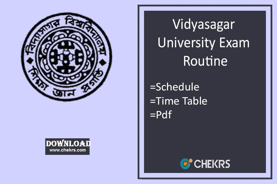 vidyasagar university exam routine 2023