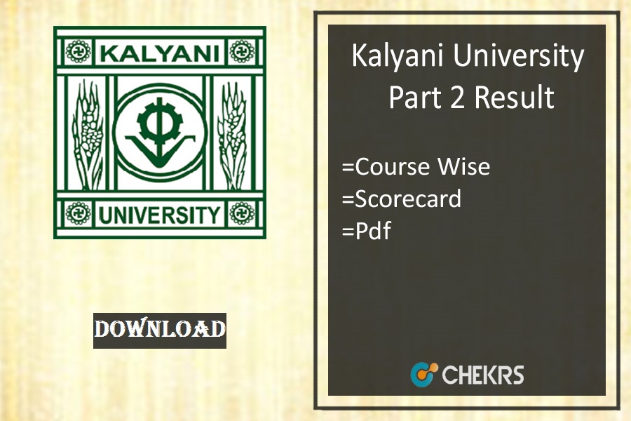 kalyani university result 2023