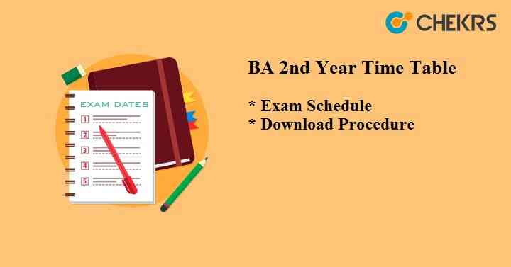 BA 2nd Year Time Table 2022