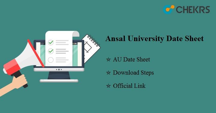 Ansal University Date Sheet 2022