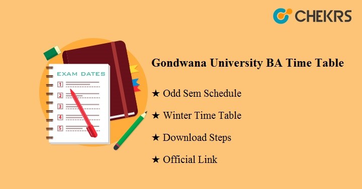 Gondwana University BA Time Table 2021