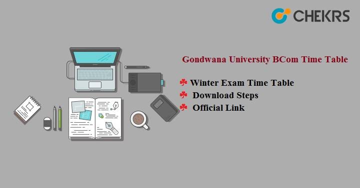 Gondwana University BCom Time Table 2024