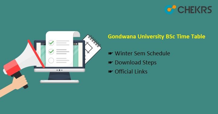 Gondwana University BSc Time Table 2023