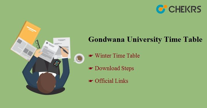 Gondwana University Time Table 2021 Summer