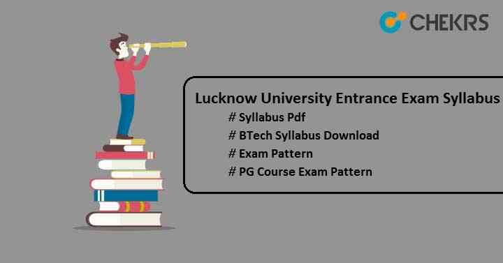 lucknow university entrance exam syllabus 2023