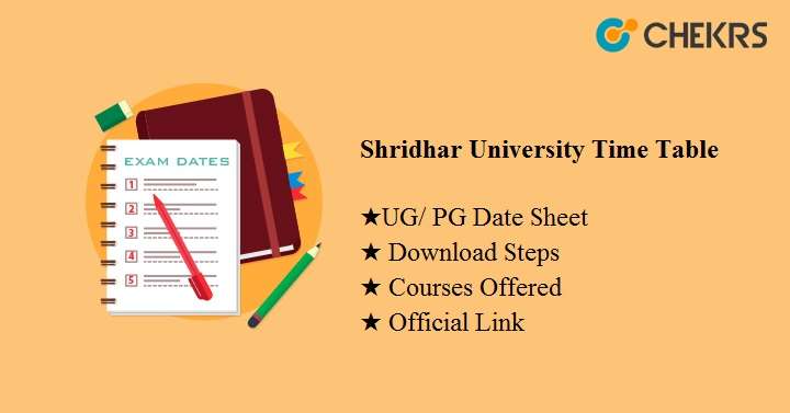 shridhar university time table 2024
