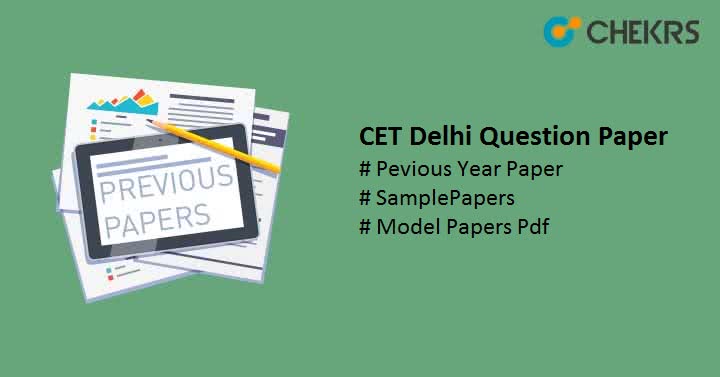 CET Delhi Question Paper 2023