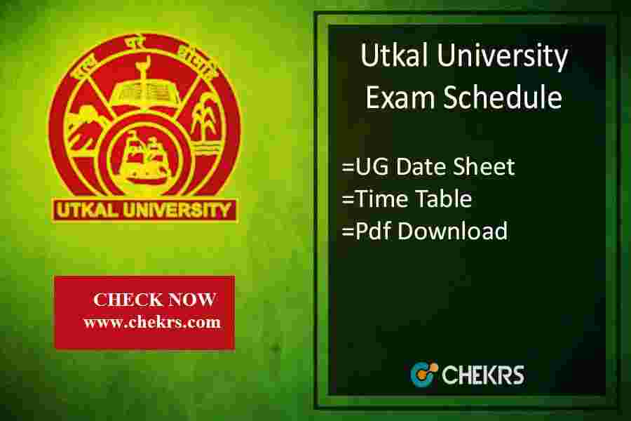 Utkal University Time Table 2024
