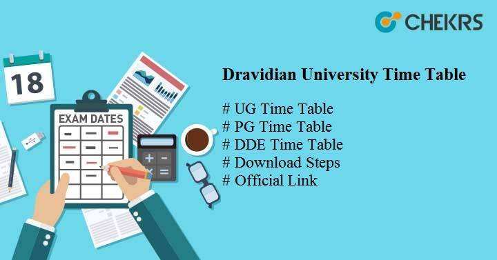 dravidian university time table 2023